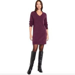 Burgundy Sweater Dress